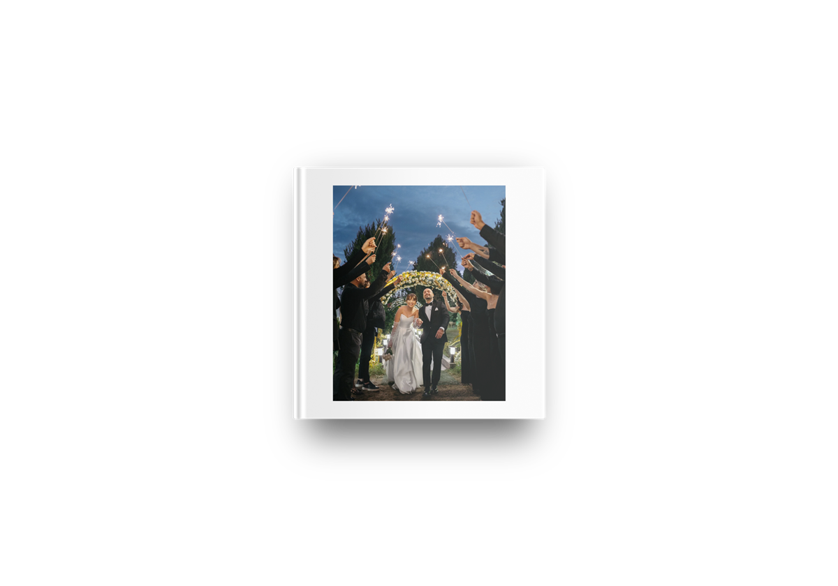 Wedding photo book cover